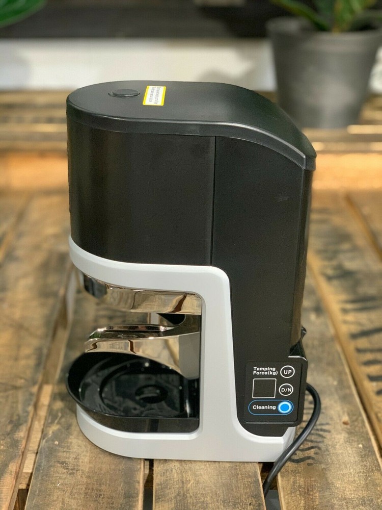 AUTO PRESS AUTOMATIC BRAND NEW BLACK ESPRESSO COFFEE TAMPER TAMPING MACHINE