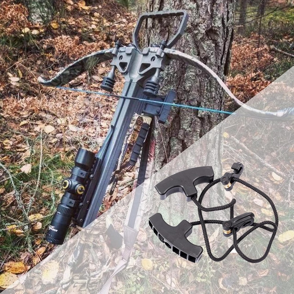 Archery Cocking Devices Double T Handle Crossbow Cocking Rope Crossbow Pull C...