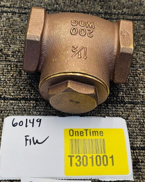 Aqualine 1-1/2" Swing Check Valve Threaded 200 WOG
