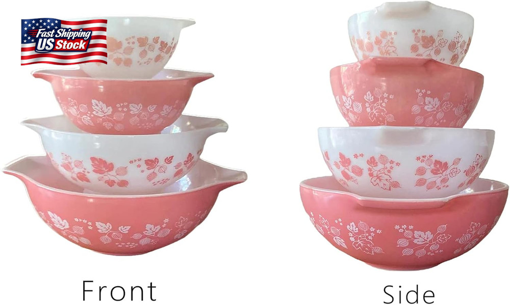 4Pcs Display Stands for Pyrex Mixed Cinderella Bowls, Stacker Stacking Rings for