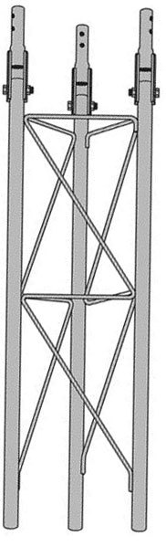 Rohn 25G 40' Tower with Hinged Base (Fold Over Base)