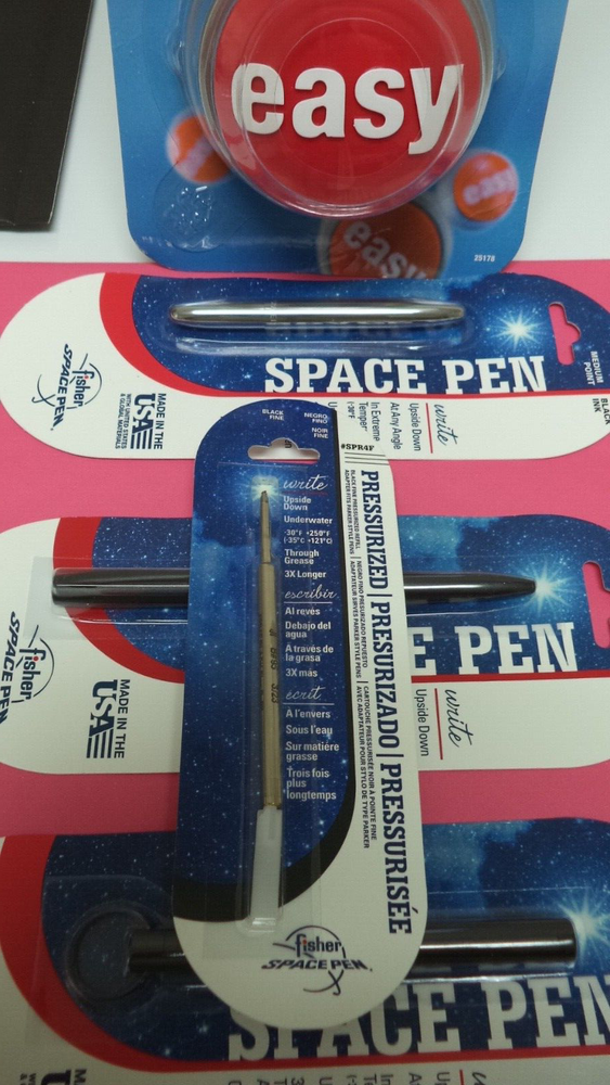 Fisher Space Pen Refill SPR1 Pressurized Cartridge BLACK Ink MEDIUM Point REFIL