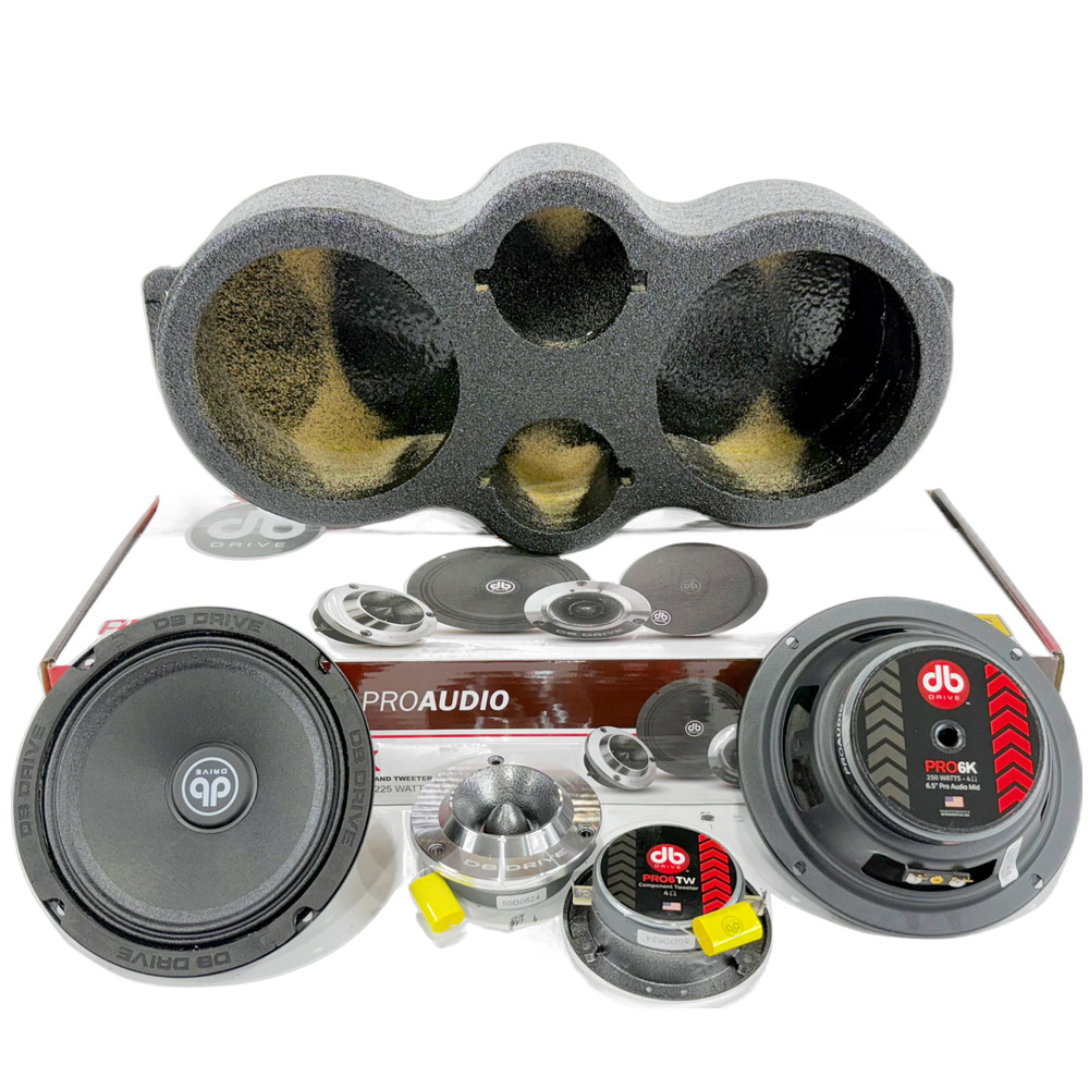 DB Speaker Package Panel 2x6.5 2 X Tweters Speaker Pod Enclousure Box