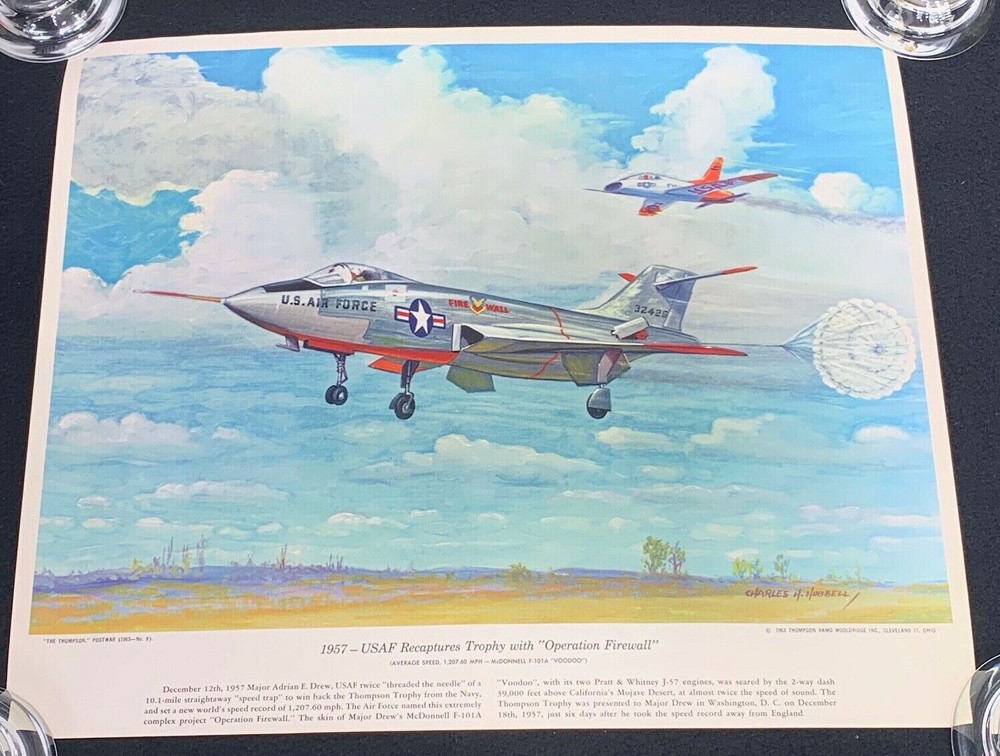 1963 USAF Recaptures Trophy With "Operation Fireball" Print