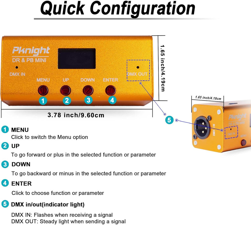 DMX Recorder and Playback Controller 1 Universe Lighting