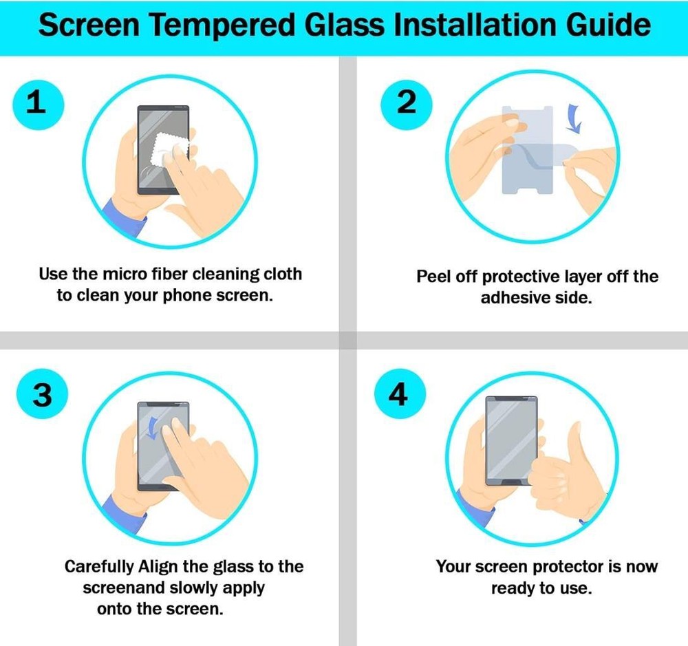For Samsung Galaxy A52 5G Clear- TEMPERED GLASS SCREEN PROTECTOR ,Case Friendly
