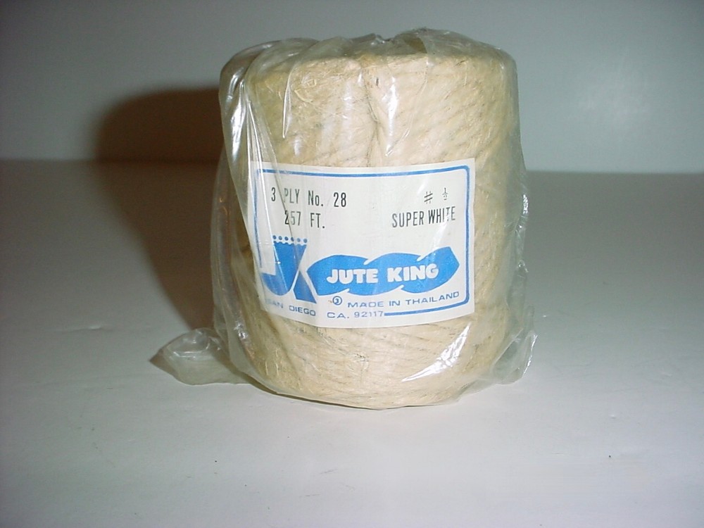 LOT THREE (3) JUTE MACRAME CORDS ROPES - DIFFERENT QUANTITY, COLORS & THICKNESS