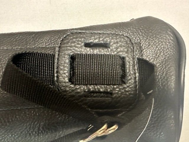 Motorcycle Soft Leather Tool Bags With Dome Studs/Braid