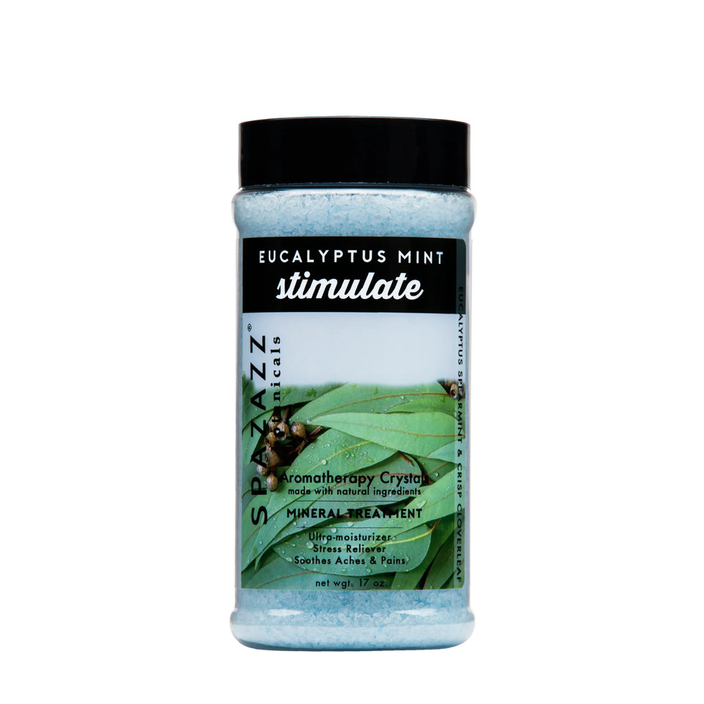 Spazazz Eucalyptus Mint Aromatherapy Spa and Bath Crystals 17oz Bottle