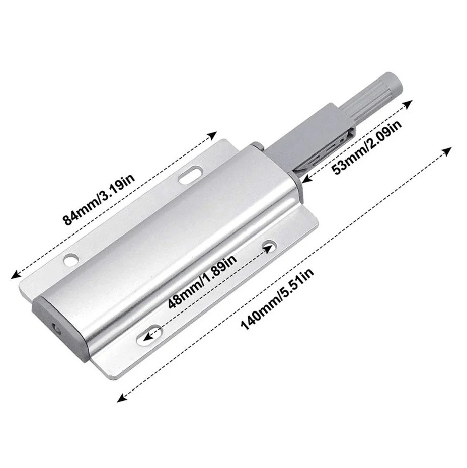 2pcs Push to Open Cabinet Door Catch Damper Buffer Hardware Set