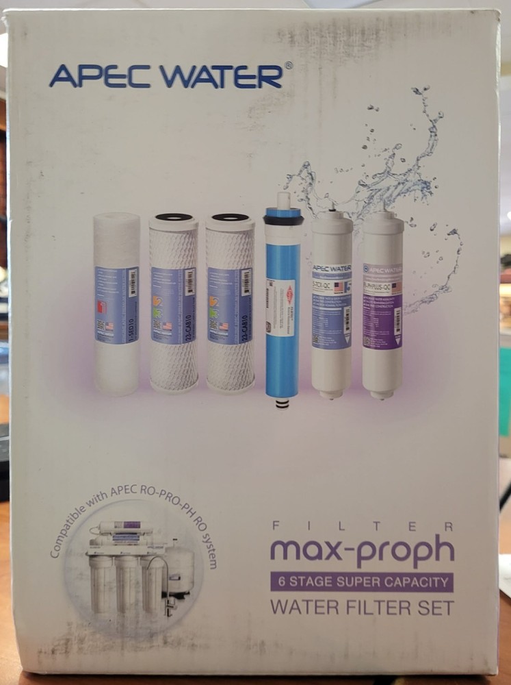 APEC Water Systems 90-GPD pH+ 6-Stage RO Ultimate Complete Systems Filter -NEW