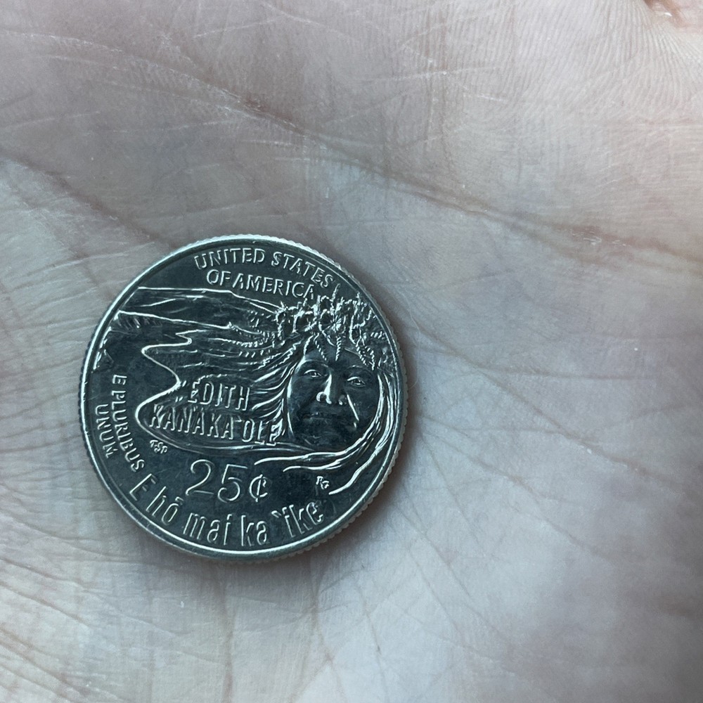 2023 D Edith Kanaka’ole Misprint Quarter “In Cod We Trust”