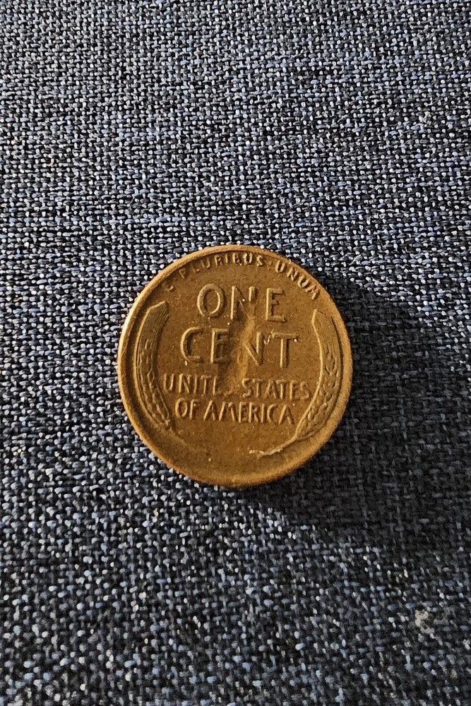 1945-D Wheat Penny Strike Through Error On Reverse ***SEE PHOTOS!***