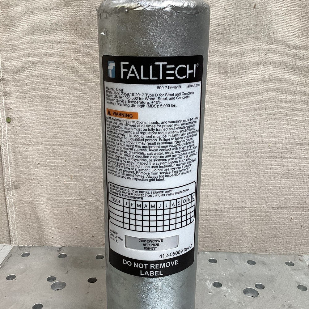 FALLTECH 78012WCSWE CB Anchor 16" x 16" 12" Ht D-Ring Attachment