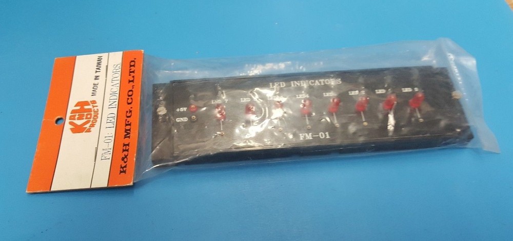 LED Indicators Panel Mount , K&H , FM-01, 5 VDC , 8 Led