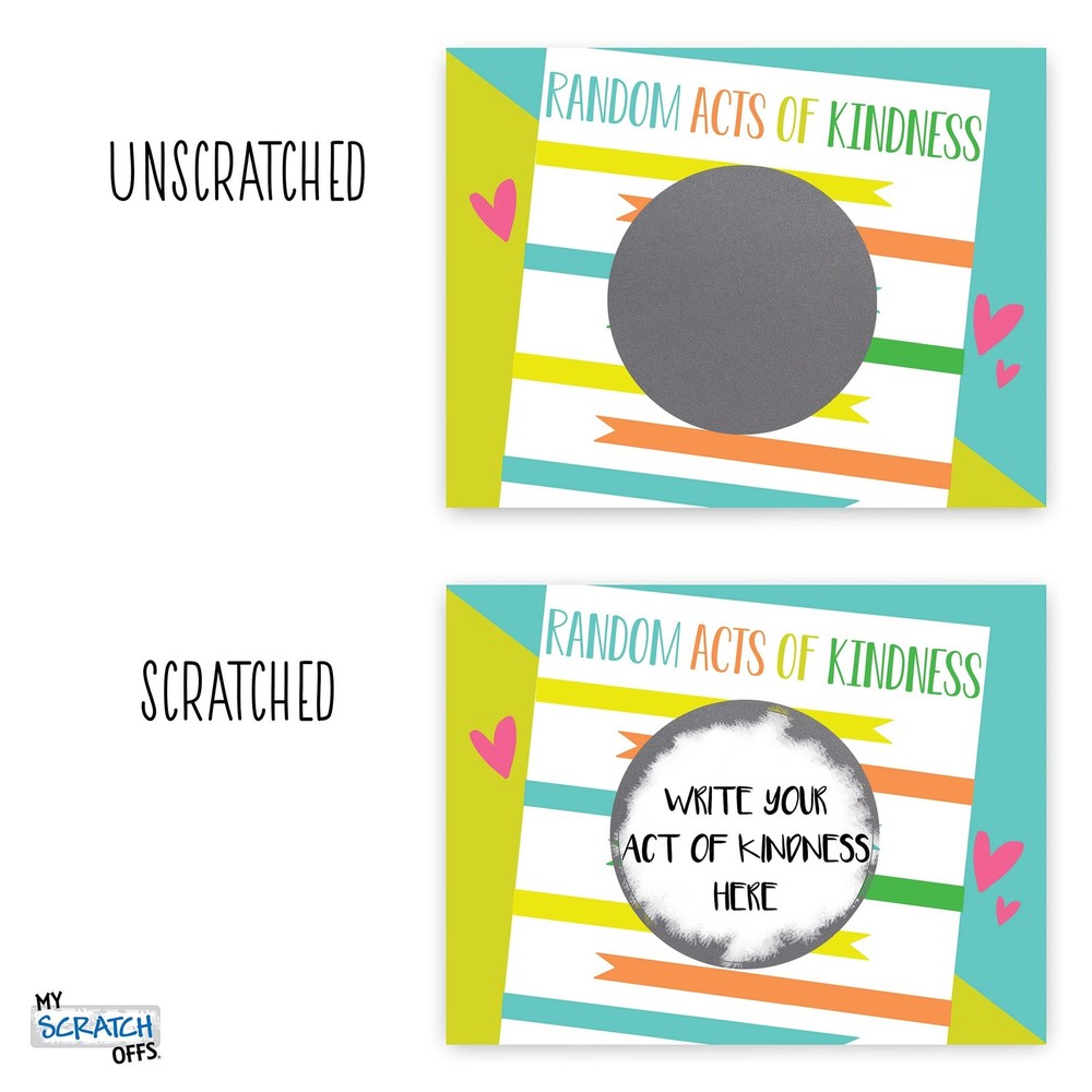 Make Your Own DIY Scratch Off ScratchNotes 20 Pack 3x4 Note Cards & Stickers ...