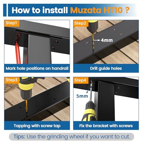 6'6" Stainless Steel Handrail Black Rectangular Top Rail Cable Railing System