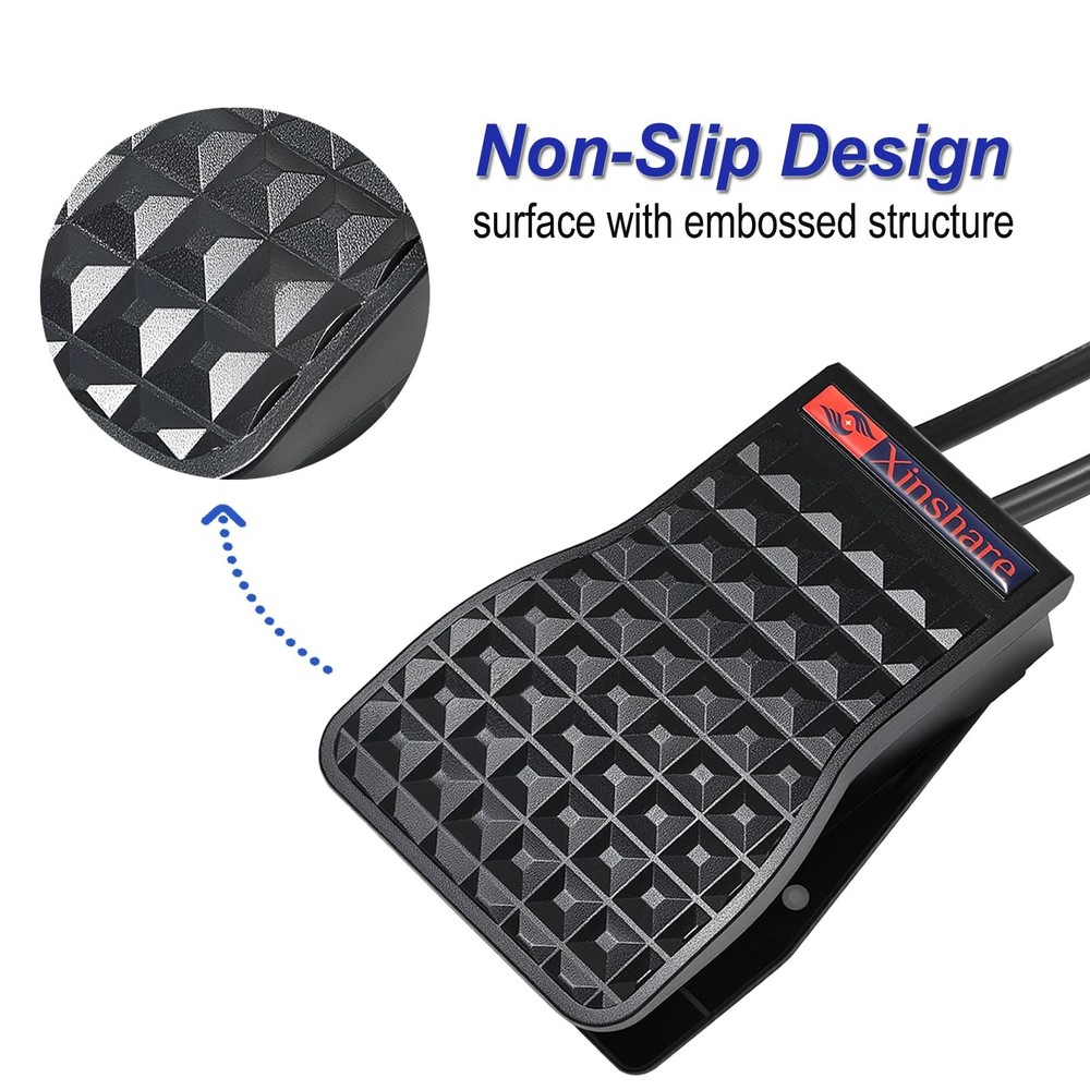 Xinshare Foot Pedal Control Power Switch for Rotary Tools, Variable Speed...