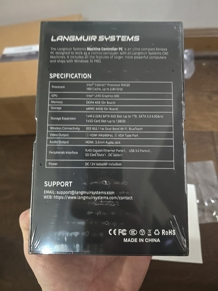Langmuir Systems Controller Computer- MC4000 Machine - Crossfire XR CNC