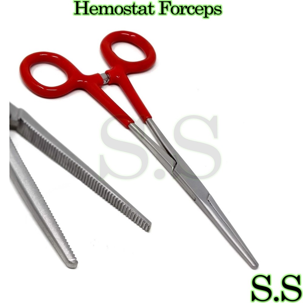 "High-Quality Red Dip Pean Forceps 6" Built for Performance"