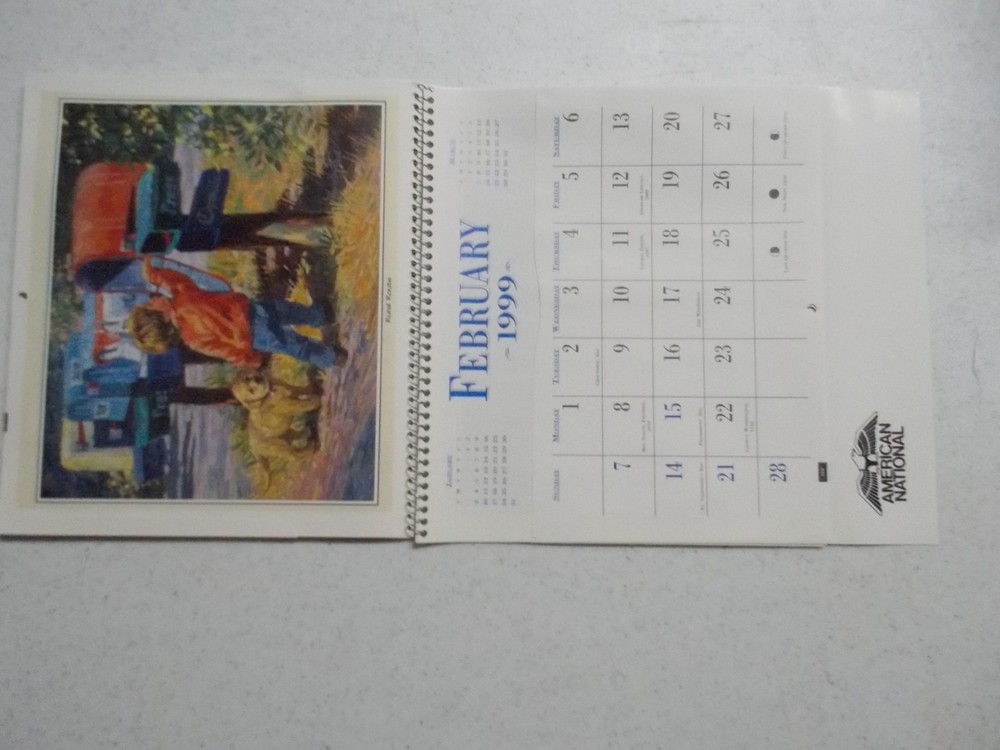 4 Vintage 1999 Calendars