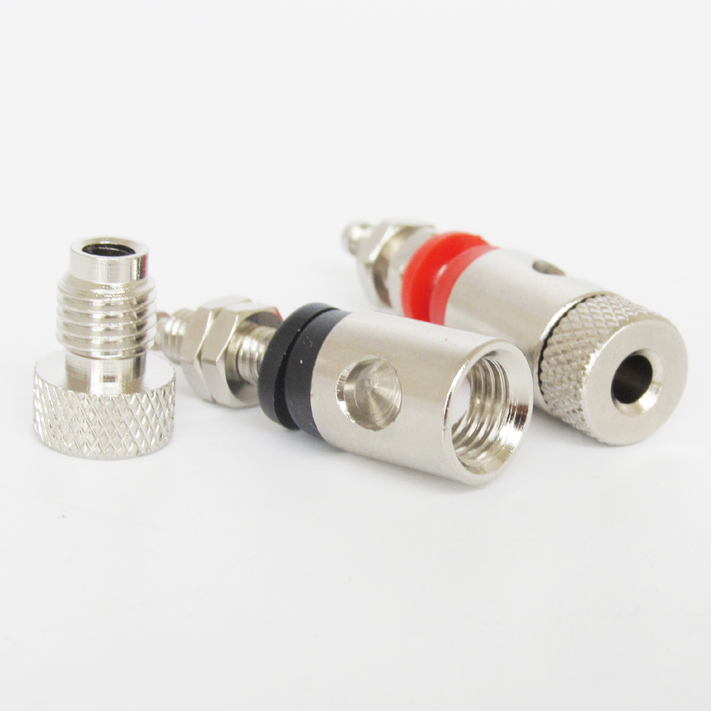 2pcs 4mm Nickel Plated Binding Post Banana Plug Amplifier Speaker Audio Socket