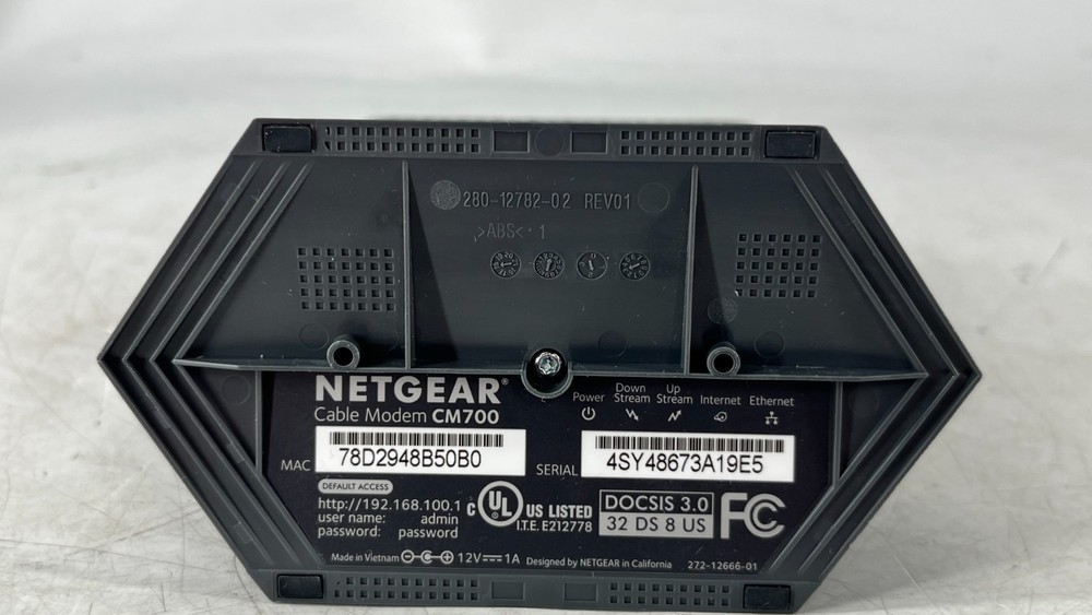 NETGEAR CM700 Cable Modem DOCSIS 3.0 Black