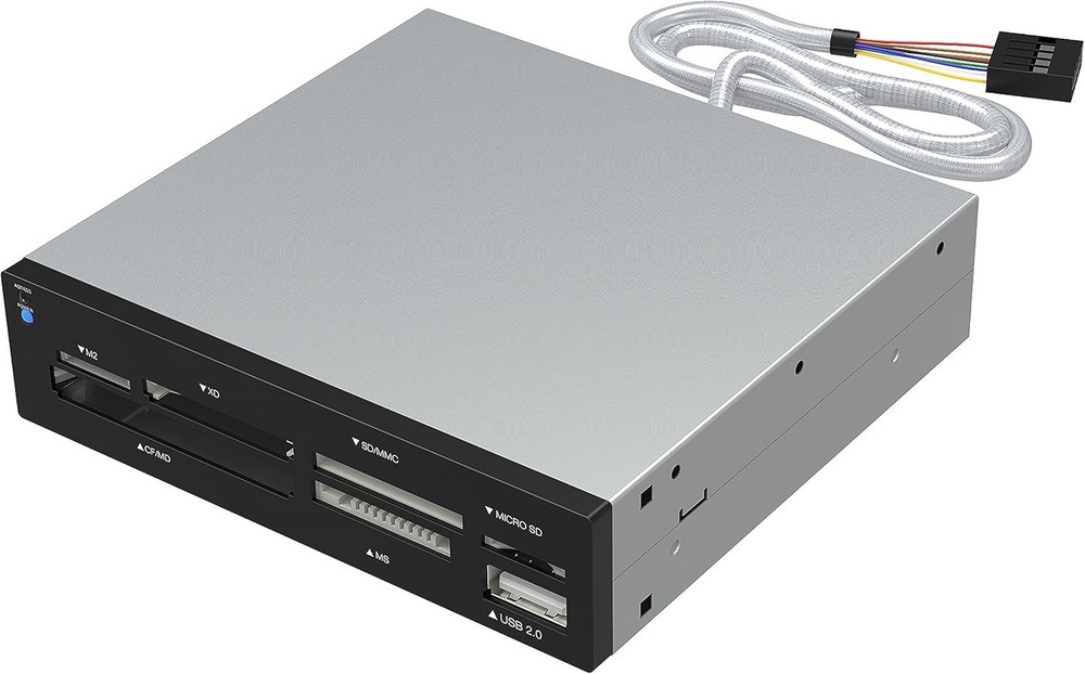 74-in-1 Internal Flash Card Reader/Writer - USB 2.0, 480 MB/sec, Versatile
