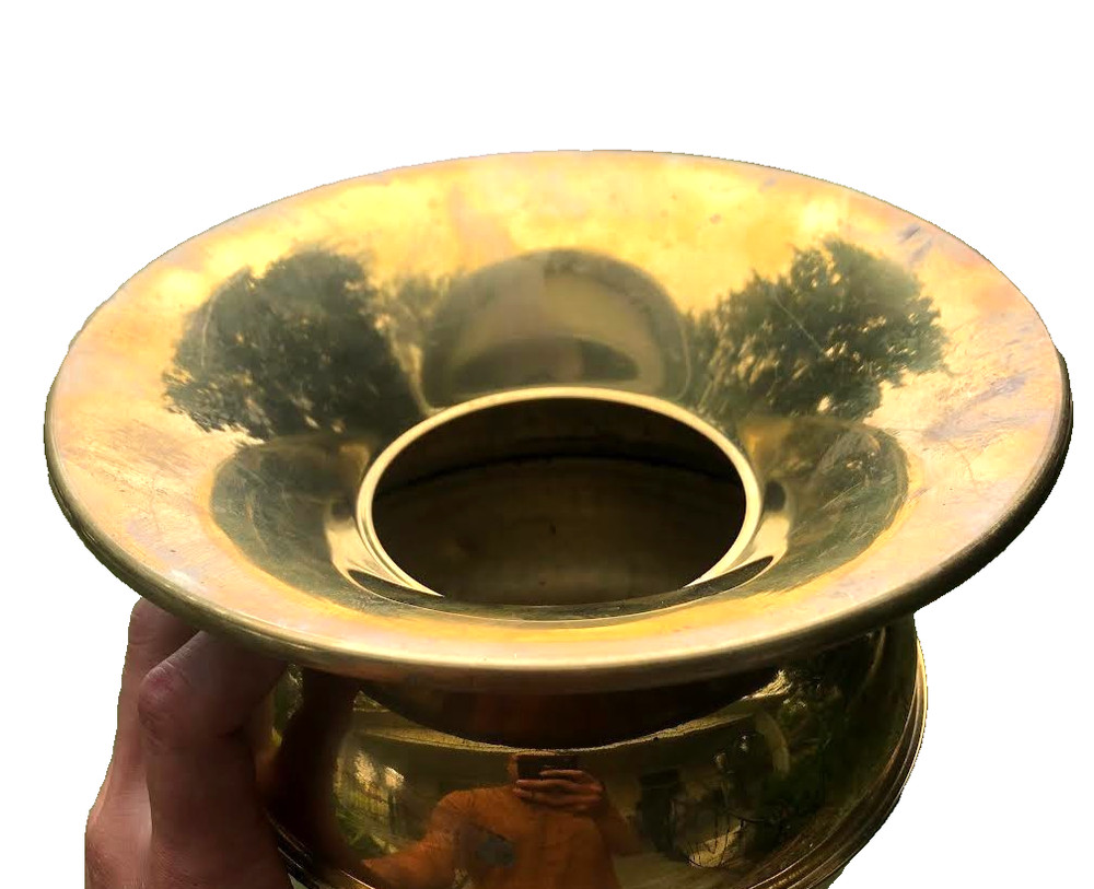 Vintage Brass Spittoon Cuspidor Decorative Bowl