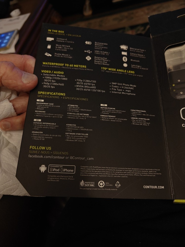 Contour+2 Camera Accessories. Everything Except Camera: Waterproof Case, Etc.