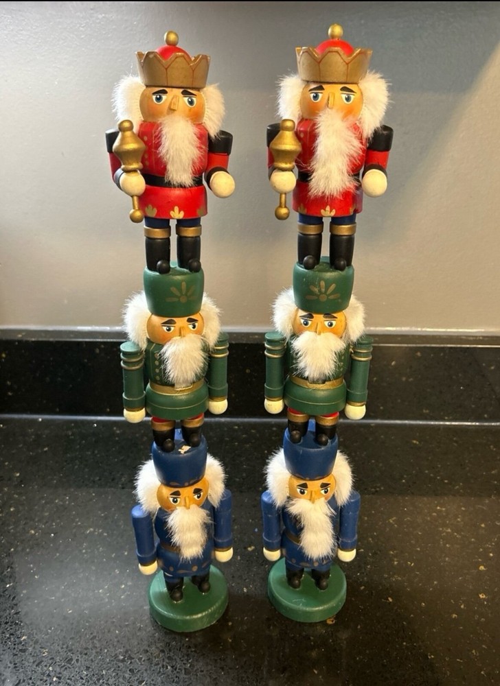 Kurt Adler 16-Inch Stacked Nutcrackers Tower