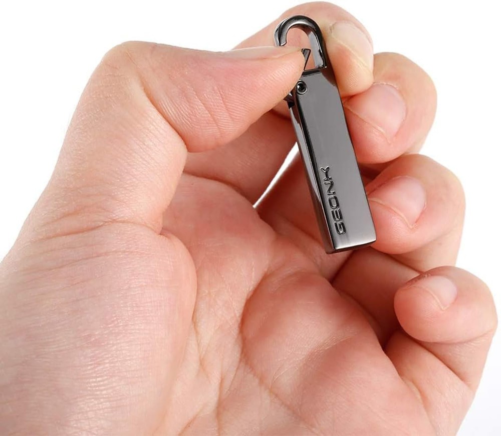 Zipper Pull Tab Replacement Metal Handle Mend Fixer Easy Use Black