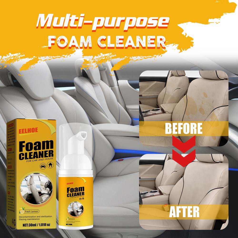 Foam Cleaner For Leather Seat Supplies Multi-Functional Decontamination