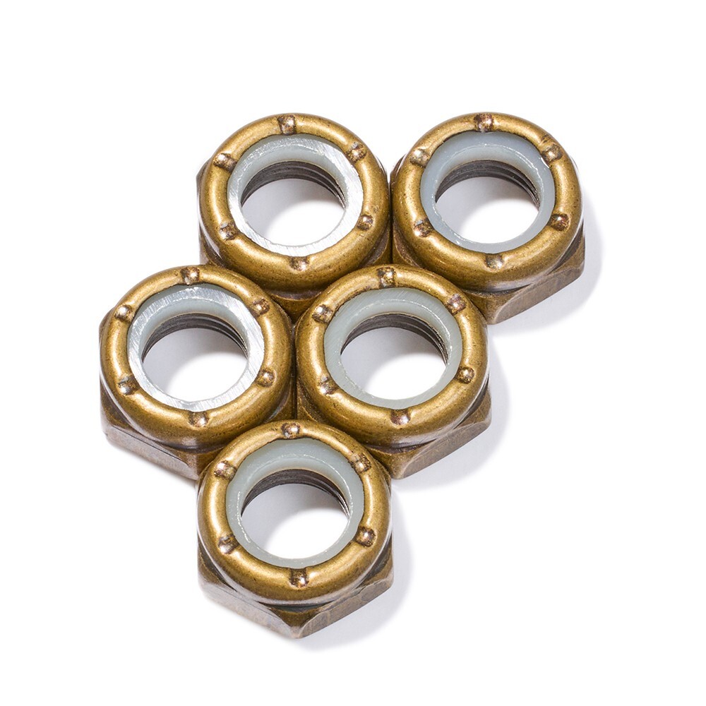 Custom Axle Nuts Hardware (5) Skateboard / Long Board / Penny - STEAMPUNK