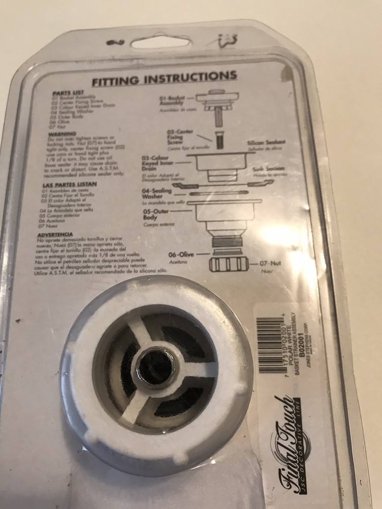 Final Touch Polar White Push-In Kitchen Garbage Disposal (Assembly)