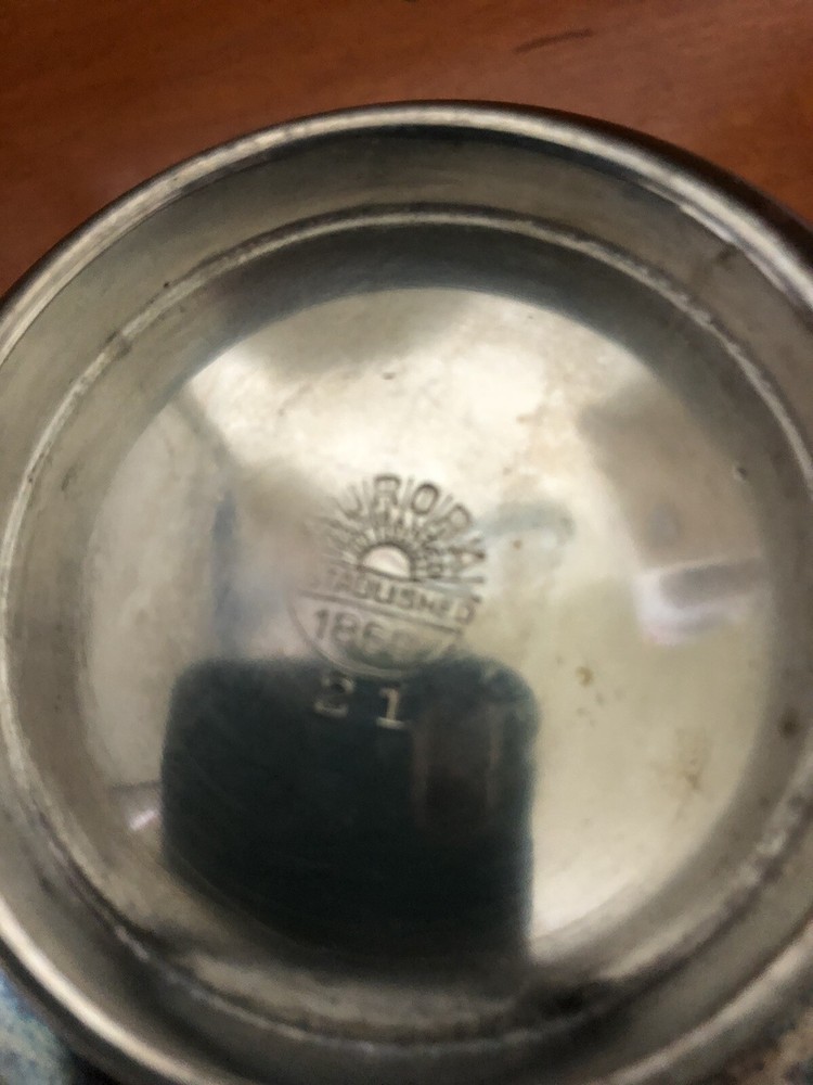 Antique Aurora 21 Silver 1869 Engraved Cup