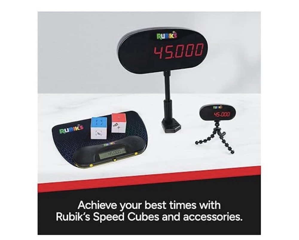 Rubik's Cube Speed Mini Timer Display and Stand Speedcubing NOT a Timer