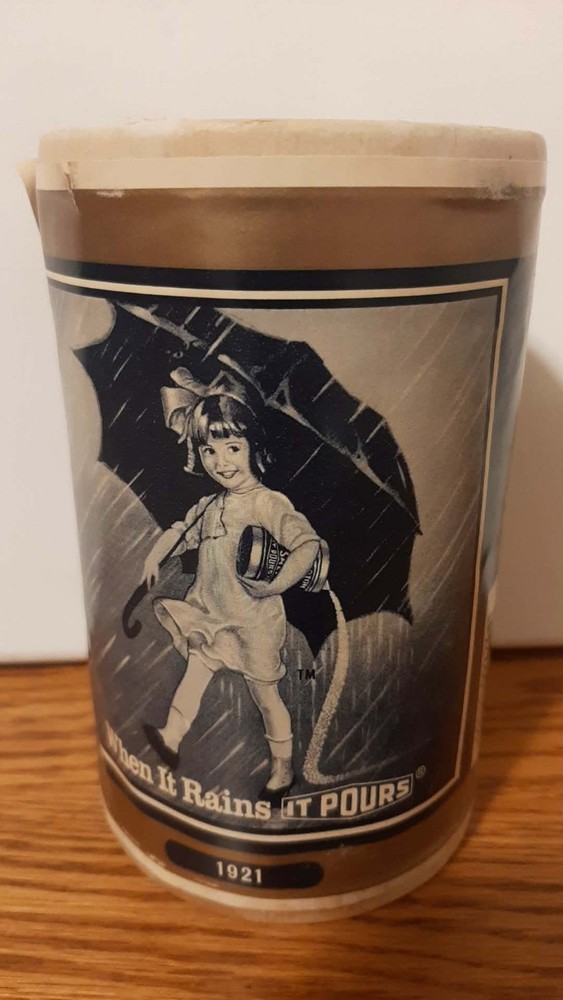 Vintage Commemorative 1921 Morton Salt Container