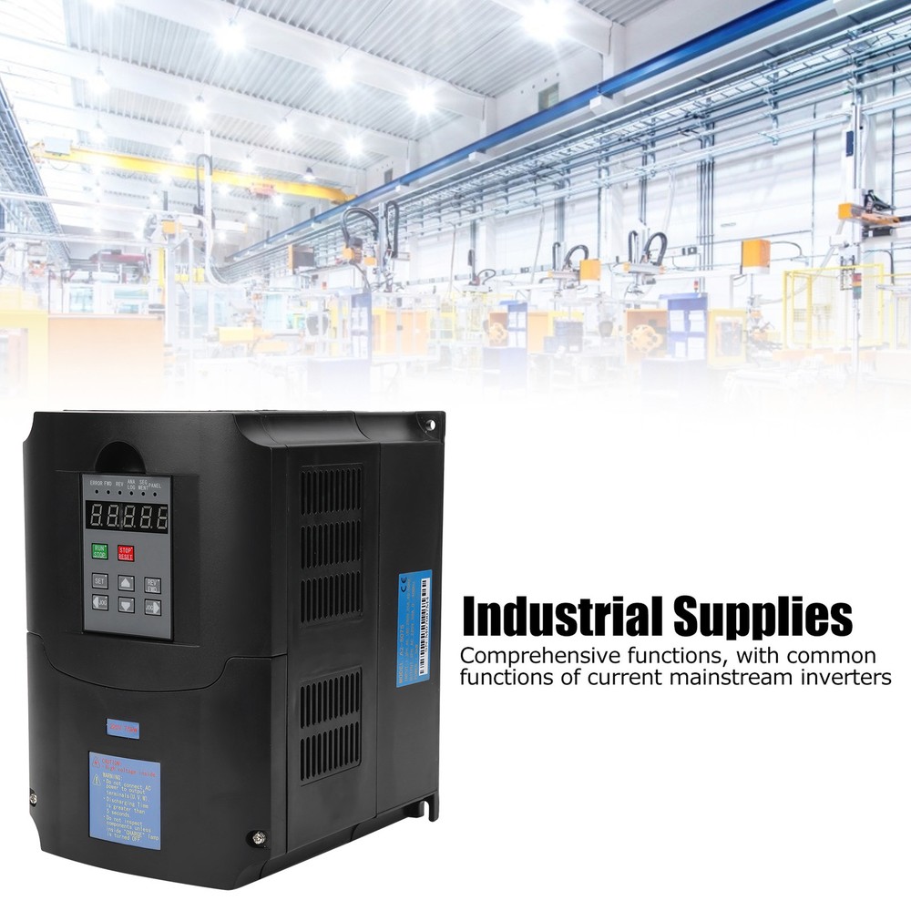 7.5KW Frequency Converter Single-Phase Input AC180V‑250V 3-Phase Output 220V
