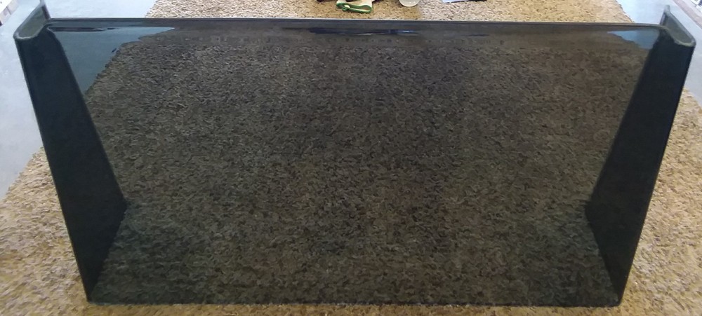 FLARED Boat windshield 25", 1/4" plexiglass, center console