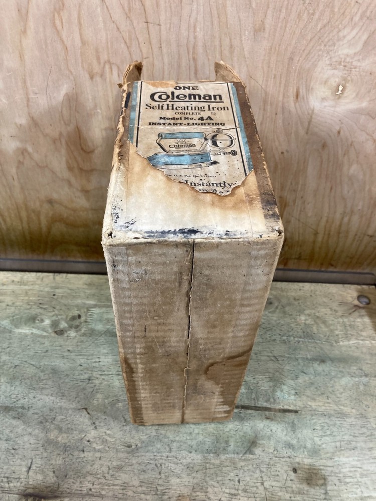 Coleman 4A Gas Iron - EMPTY Box Case - READ