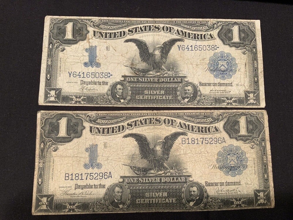 1899 $1 Black Eagle One Dollar Note ✯ Large Silver Certificate Estate ✯