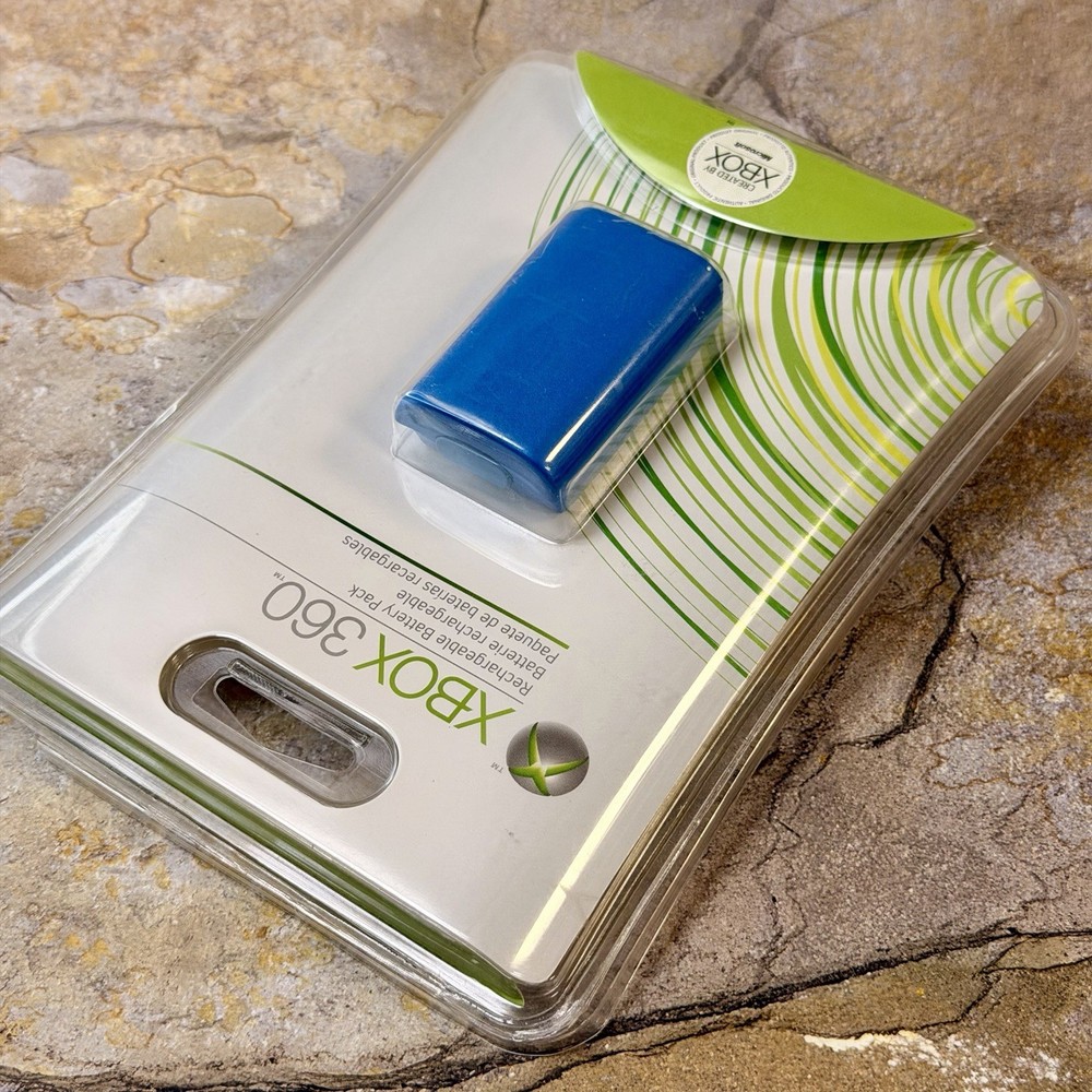 Blue Rechargeable Battery Pack Xbox 360 Controller - Microsoft Xbox 360 **NEW**
