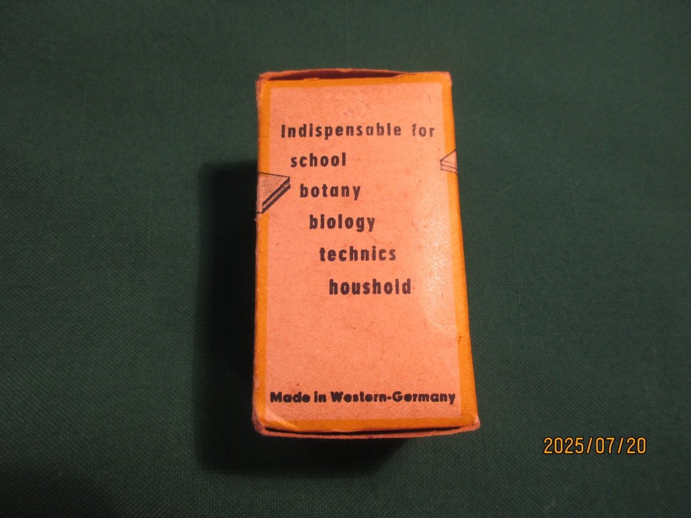 SMALL FIELD BIOLOGY HAND HELD MICROSCOPE WEST GERMAN