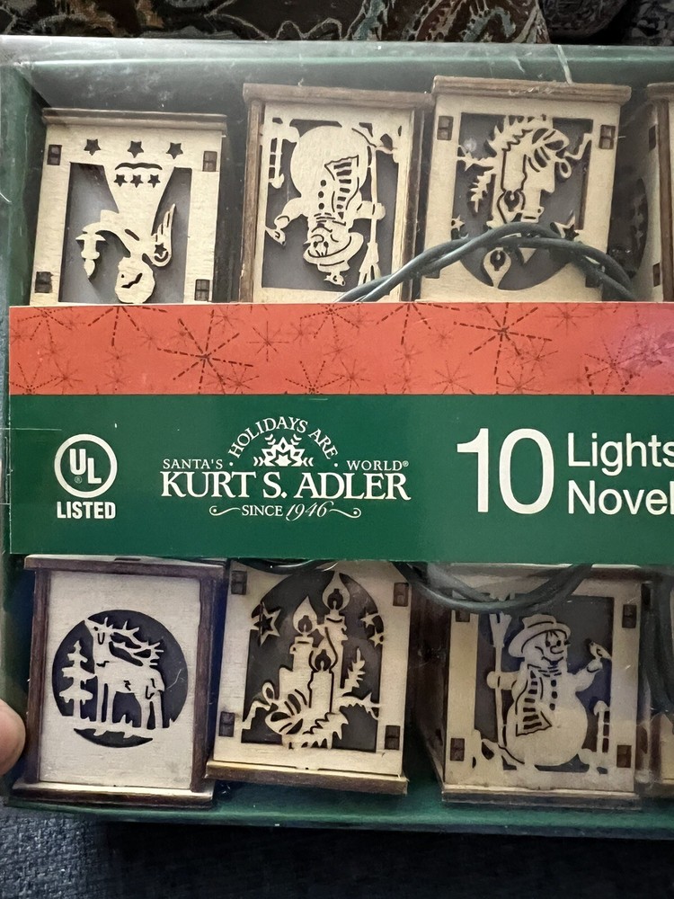 KURT ADLER 10 LIGHTS NOVELTY SET TESTED