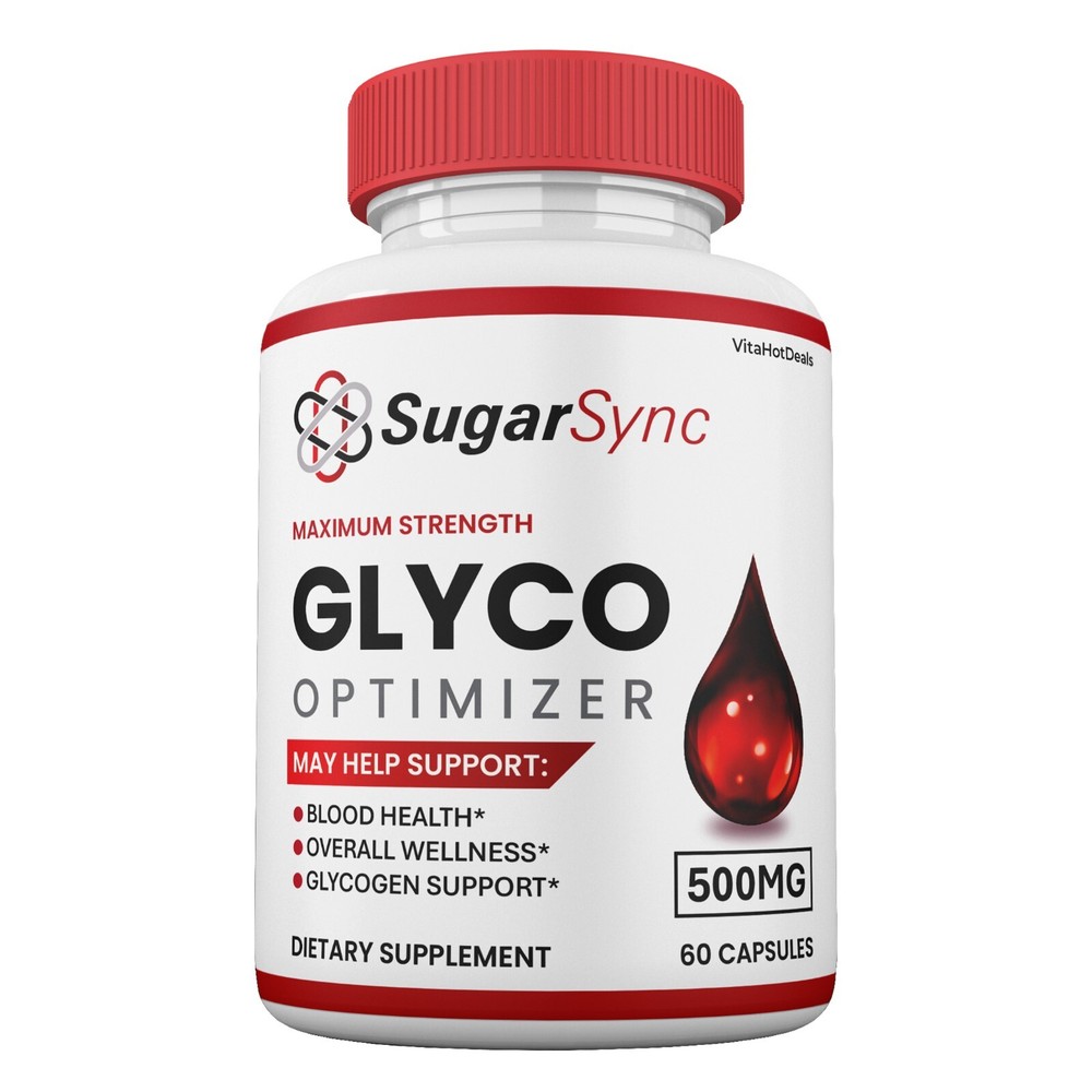 Sugar Sync Glyco Capsules, SugarSync Optimizer Max Strength Supplement (1 Pack)
