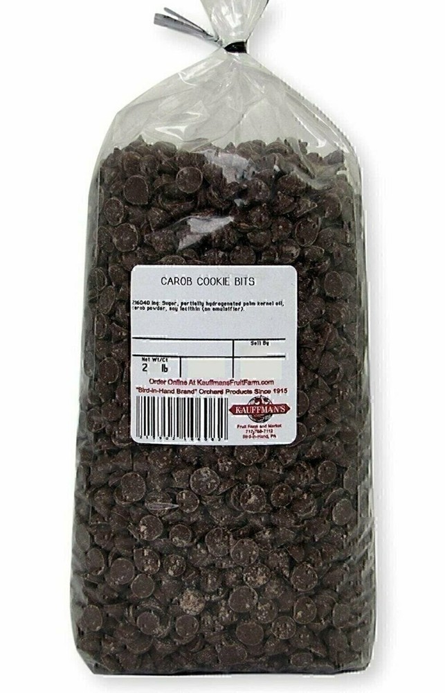 Bulk Sweetened Carob Cookie Baking Bits, 2 Lb. Bag