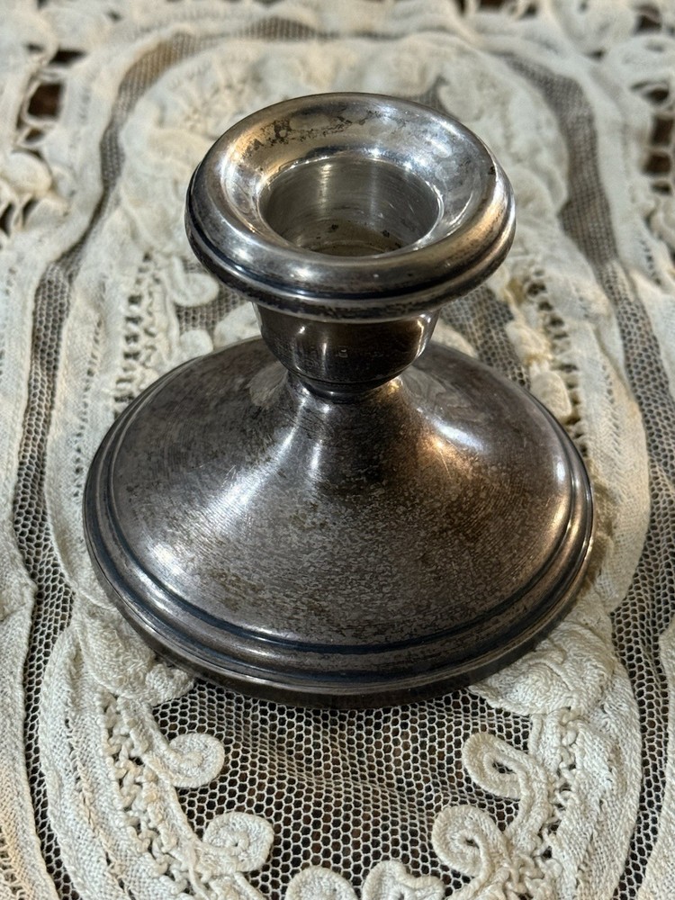 Vintage Gorham Small Sterling Candlesticks Weighted 286g