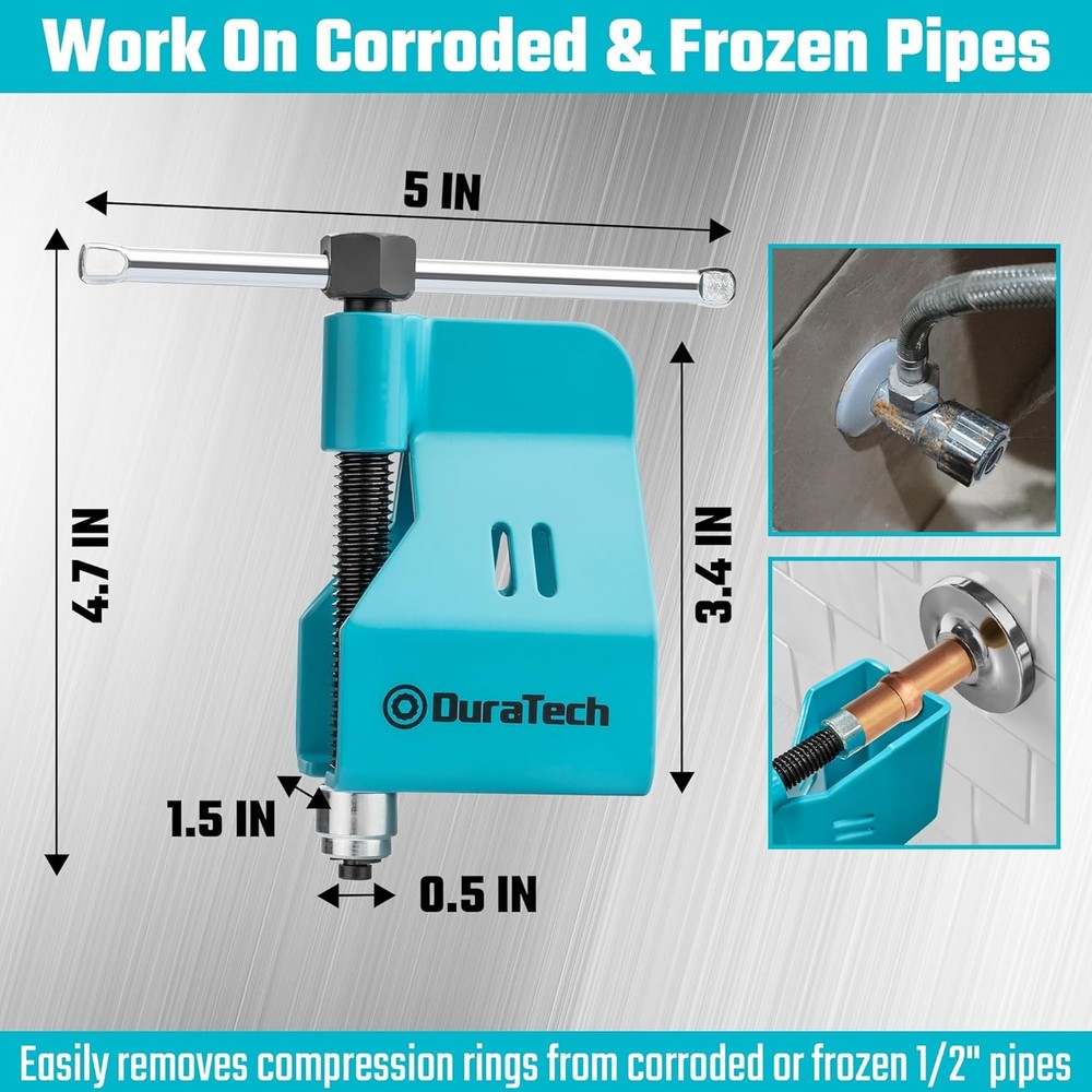 Compression Sleeve Puller Tool, Remove 1/2 ” Ferrule and Nut of Copper Tubing