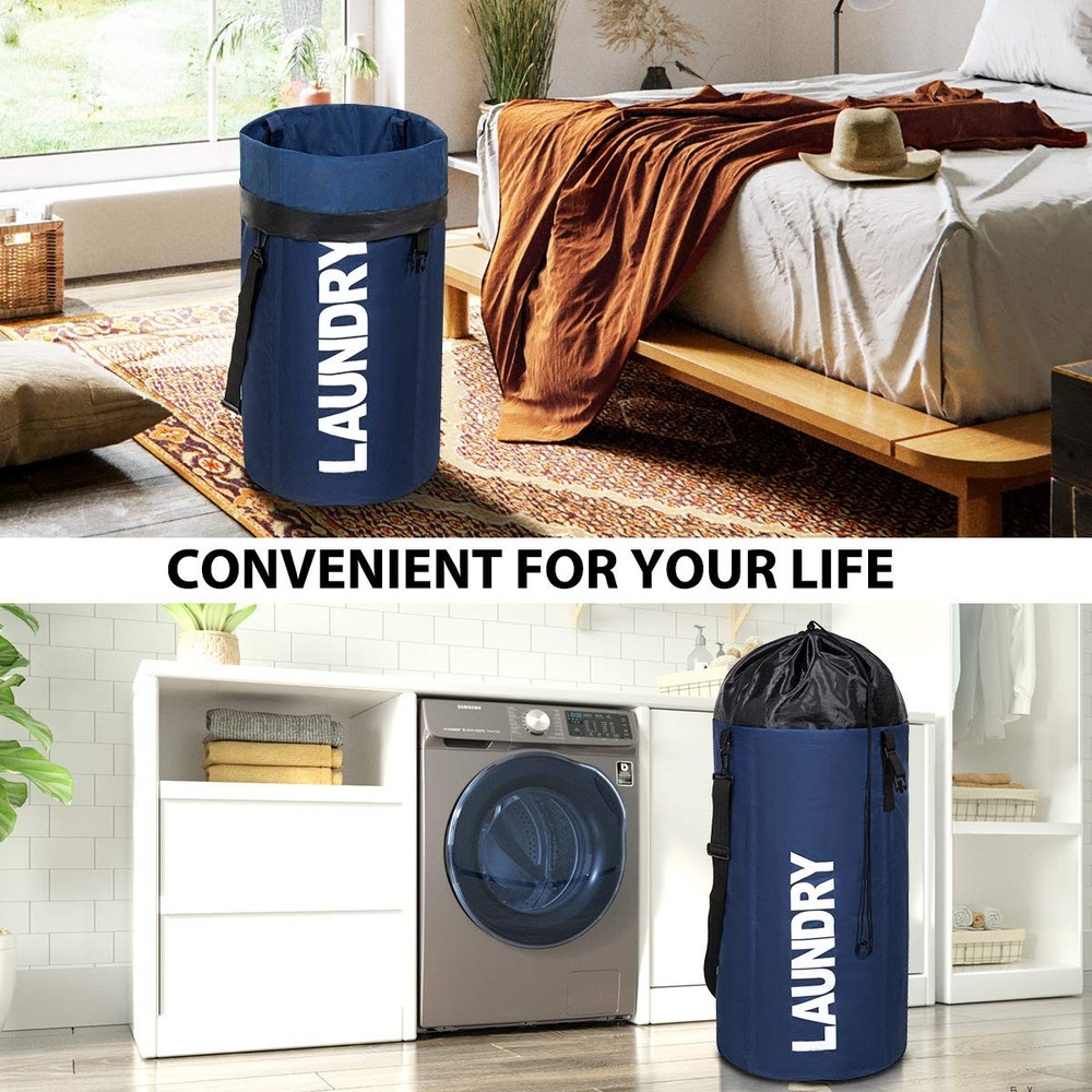 106L Extra Large Laundry Hamper with Drawstring Dorm Room Backpack Laundry Ba...